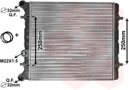 Радиатор 58002152 VAN WEZEL