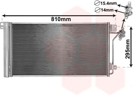 Конденсатор кондиционера 58005236 VAN WEZEL