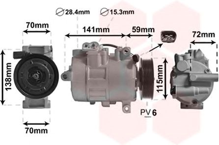 Насос кондиционера 5801K701 VAN WEZEL
