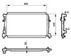 Радиатор двигателя 58438 NRF