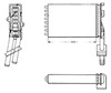 Радиатор печки 58620 NRF