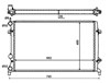 Радиатор системы охлаждения двигателя 59057 NRF