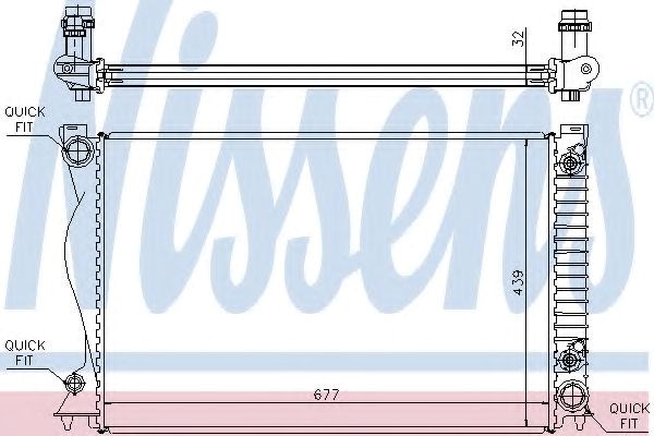 Радиатор охлаждения 60236A NISSENS