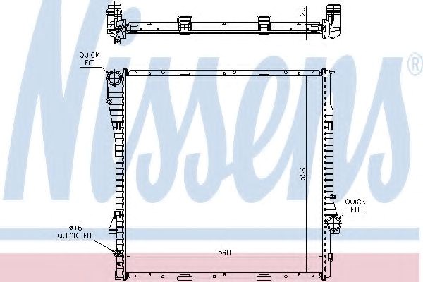 Радиатор 60788A NISSENS