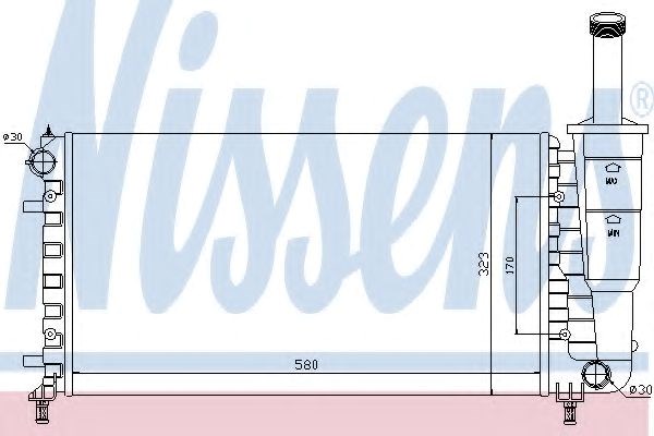 Радиатор 61888 NISSENS