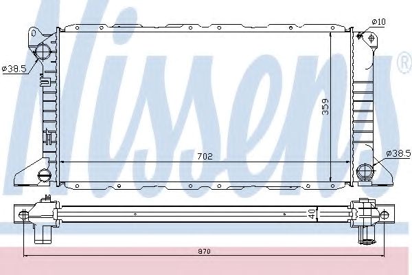 Радиатор 62057A NISSENS