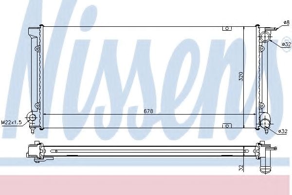 Радиатор основной 652621 NISSENS