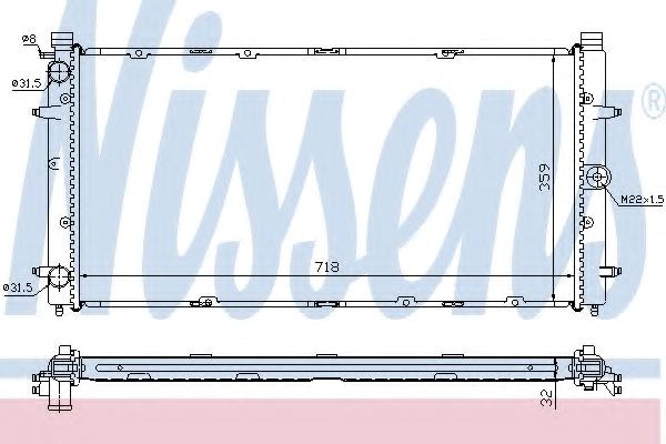 Радиатор 65273A NISSENS