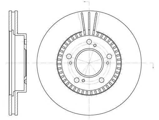 Диск тормозной передний Хонда СРВ I