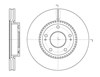 Передний тормозной диск 666310 REMSA