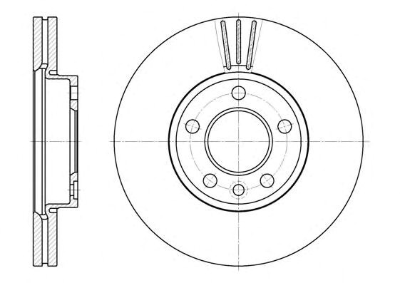 Remsa диск гальмівний передній vw t5 1.9tdi 2.5tdi 2.0i 03- (30829,5) 6708.10