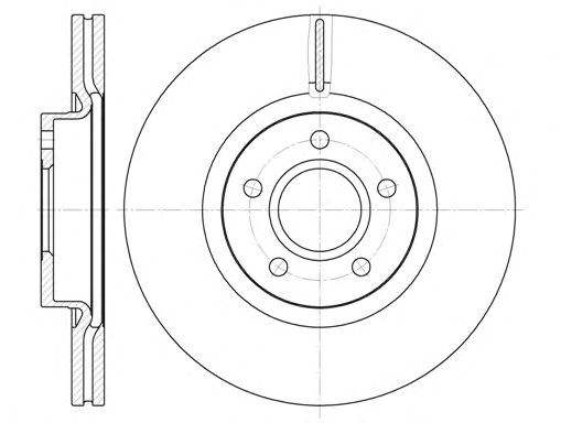Remsa диск гальмівний передн. ford focus c-max 1.6/1.8tdci 2.0i (30025) 6711.10