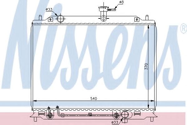 Радиатор 67504 NISSENS