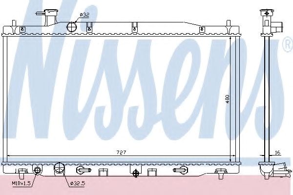 Радиатор 68139 NISSENS