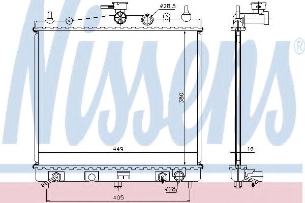 Радиатор основной 68700A NISSENS