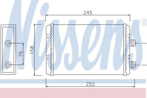 Радиатор отопителя 71451 NISSENS