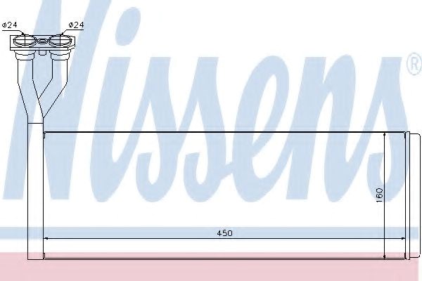 Радиатор отопителя 75005 NISSENS