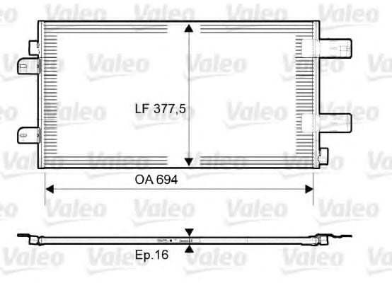 Конденсер 814003 VALEO