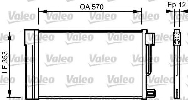 Конденсатор кондиционера 818193 VALEO