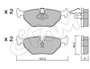 Колодки тормозные задние, дисковые 8222100 CIFAM