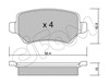 Комплект задних колодок 8225421 CIFAM