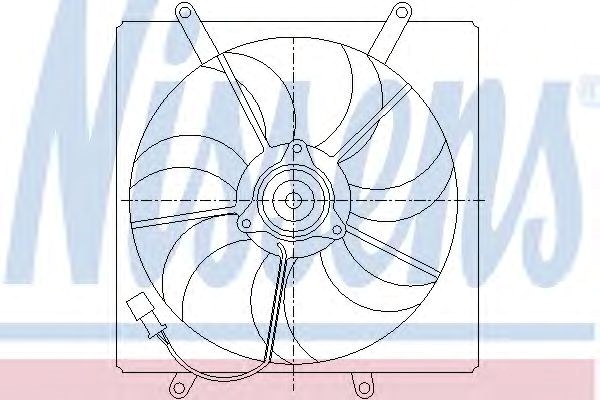 Nissens toyota вентилятор радіатора avensis 97- 85014