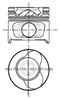 Поршня на 1 цилиндр, STD 8712340010 NURAL