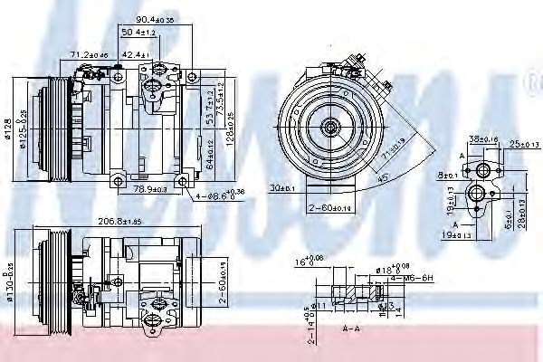 Насос кондиционера 890371 NISSENS