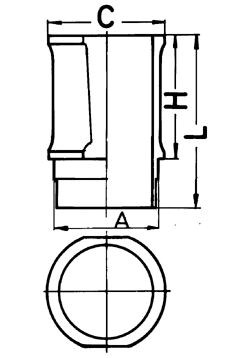 Гильза поршневая 89301110 KOLBENSCHMIDT