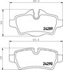 Задние дисковые колодки 8DB355013661 HELLA