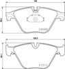 Передние тормозные колодки 8DB355015261 HELLA