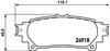 Задние дисковые колодки 8DB355015371 HELLA