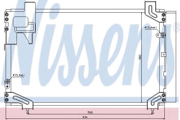 Радиатор кондиционера 940020 NISSENS
