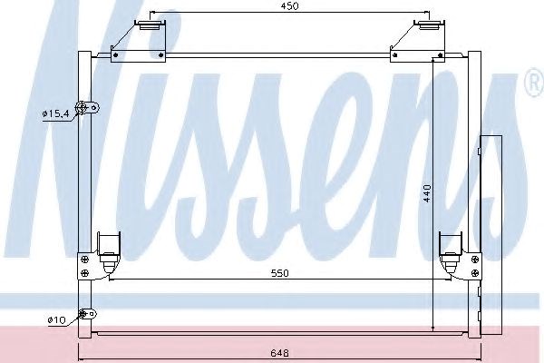 Трубопроводы и радиатор кондиционера 940083 NISSENS