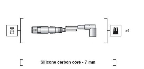 Провода зажигания 941318111163 MAGNETI MARELLI