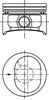 Поршень в сборе 94865620 KOLBENSCHMIDT