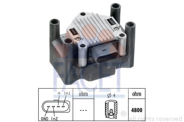 Катушка зажигания 98120 FACET