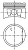 Поршня на 1 цилиндр, STD 99746600 KOLBENSCHMIDT