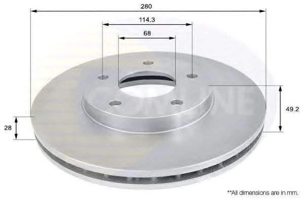 Ротор тормозной ADC0260V COMLINE