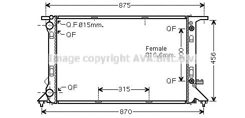 Радиатор основной AIA2293 AVA