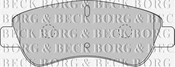 Bbp1703 borg & beck - гальмівні колодки до дисків BBP1703