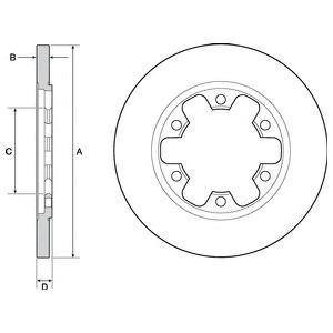 Дисковый тормоз BG4680C DELPHI