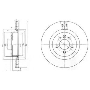 Тормоз дисковый передний BG9007C DELPHI