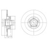 Задний дисковый тормоз BG9024RS DELPHI