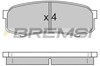 Задние тормозные колодки BP2597 BREMSI