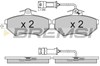 Передние тормозные колодки BP2643 BREMSI