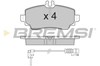 Колодки тормозные дисковые комплект BP2763 BREMSI