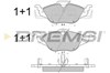 Колодки тормозные дисковые комплект BP2810 BREMSI