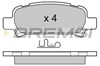 Комплект задних колодок BP3056 BREMSI