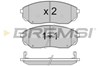 Передние тормозные колодки BP3116 BREMSI